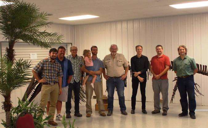 2013 Dino Shindig Speakers with host, Nathan Carroll, Carter County Museum Curator